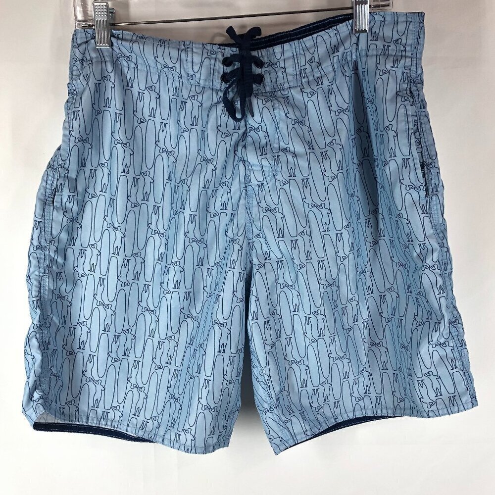 Johnnie-O Blue Swim Trunks Size Medium